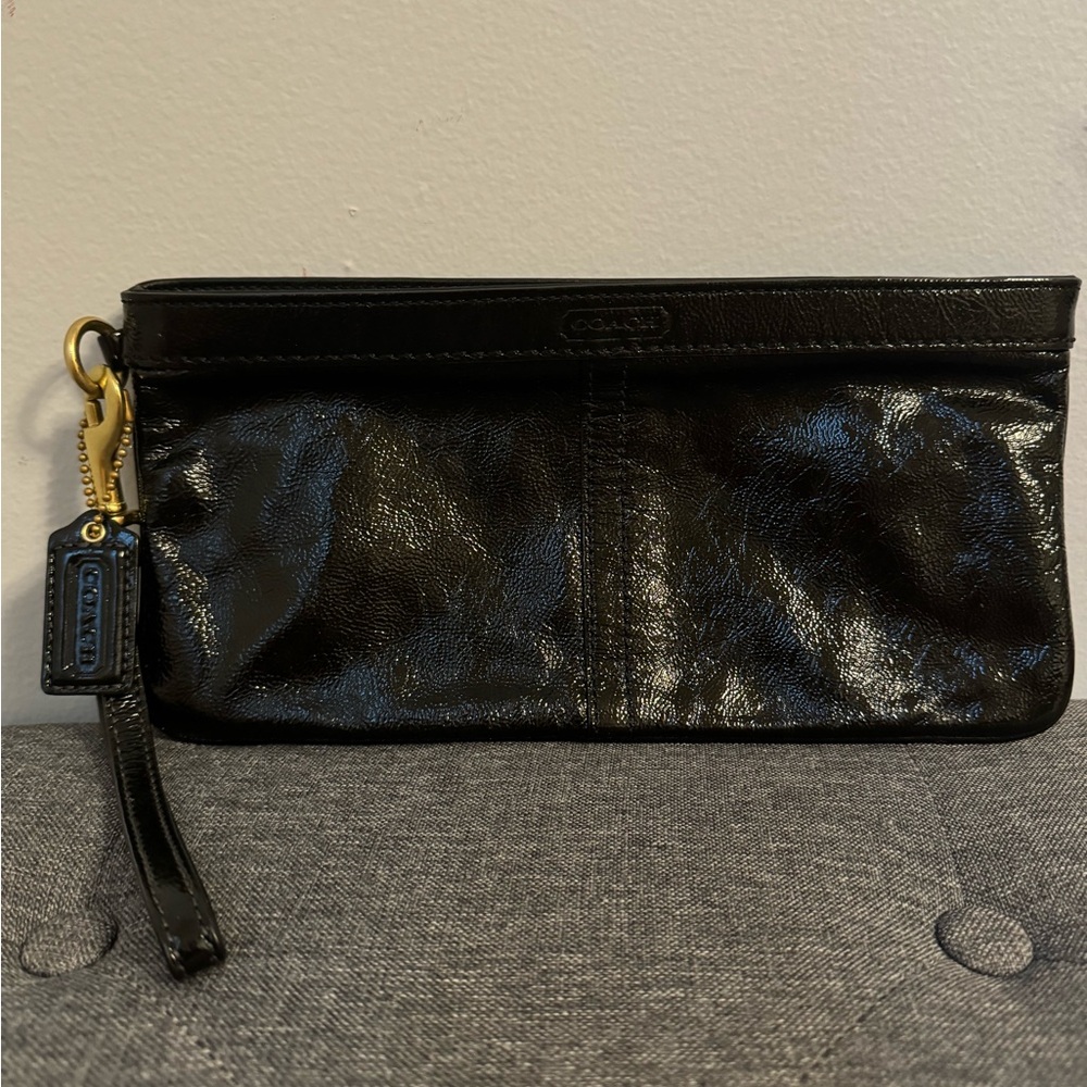 Coach Vintage Patent Leather Clutch Wristlet